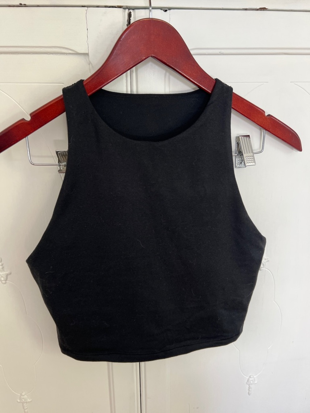 2/$7 Old Navy active Black Cropped Tank Top with padding
